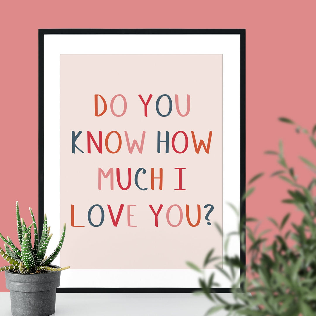 Do You Know How Much I Love You Giclee Print-Betsy Benn