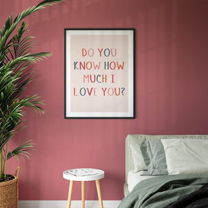 Do You Know How Much I Love You Giclee Print-Betsy Benn