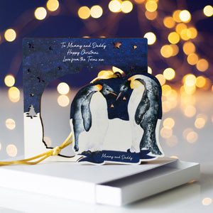 Personalised Christmas Card & Gift for Mum and Dad