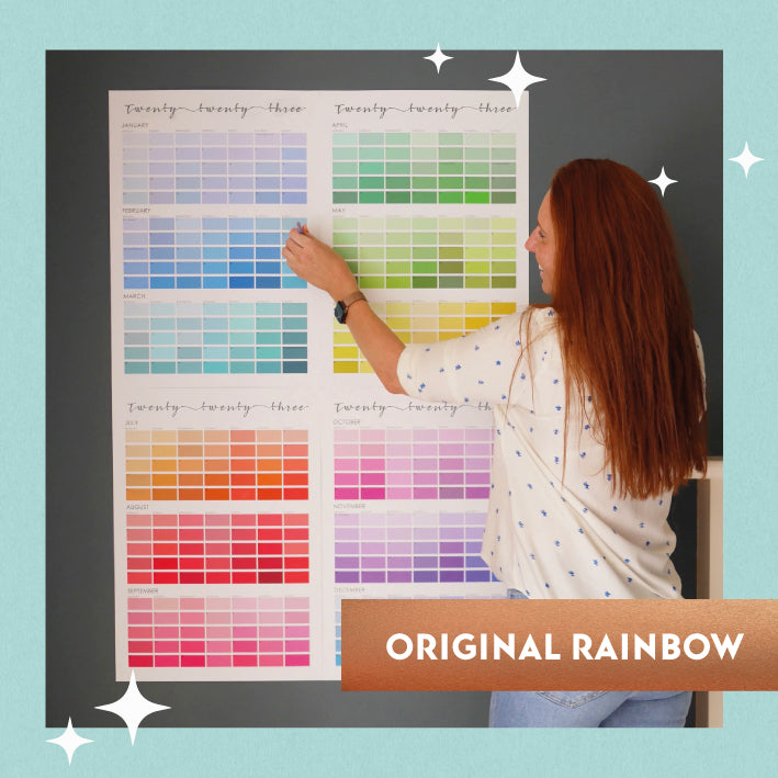 Paint Chip Colour Swatch Wall Planner Calendar