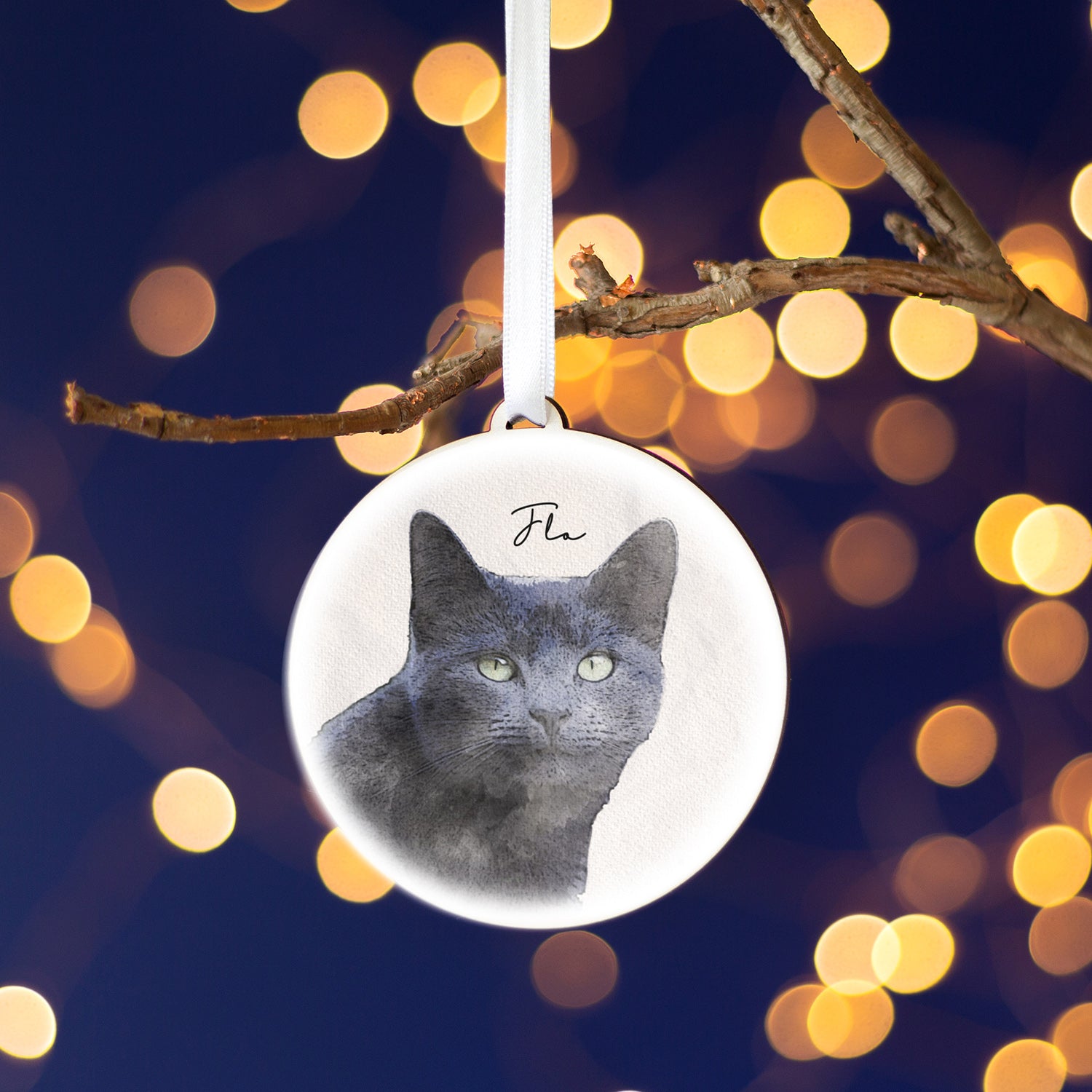 Personalised Pet Memorial Christmas Decoration by Betsy Benn