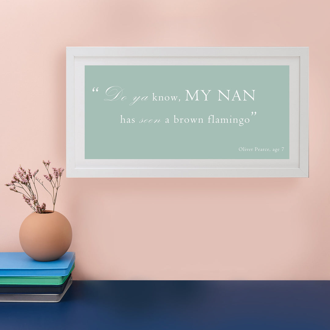 Favourite Quote Personalised Print