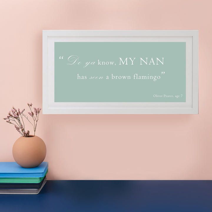 Favourite Quote Personalised Print