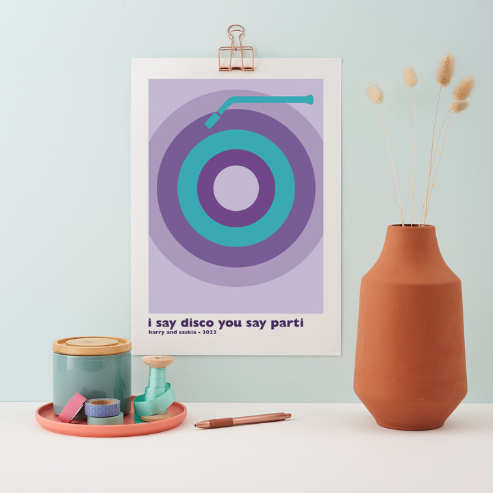 Personalised Vinyl/Record Song Print