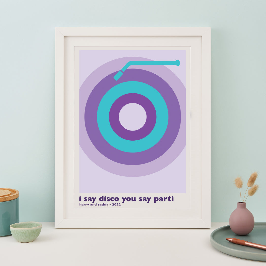 Personalised Vinyl/Record Song Print