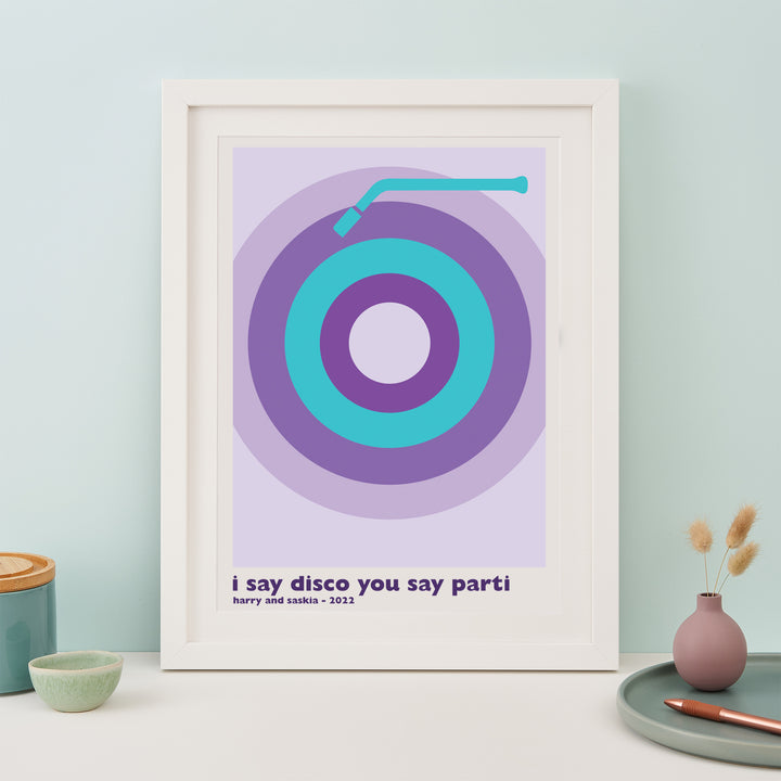 Personalised Vinyl/Record Song Print