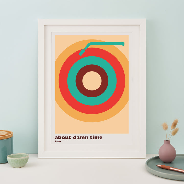 Personalised Vinyl/Record Song Print
