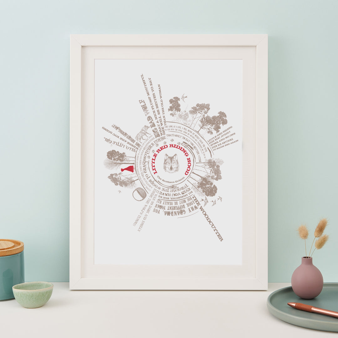 Little Red Riding Hood Story Print