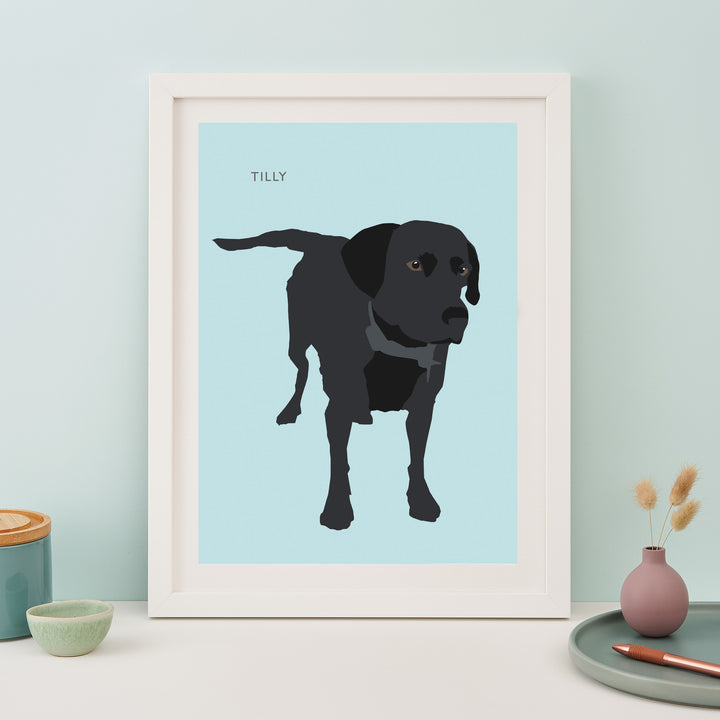Pet Silhouette Modern Art Print