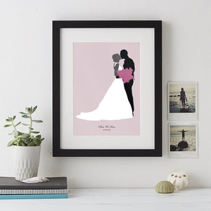 Wedding Silhouette Print-Print-Betsy Benn