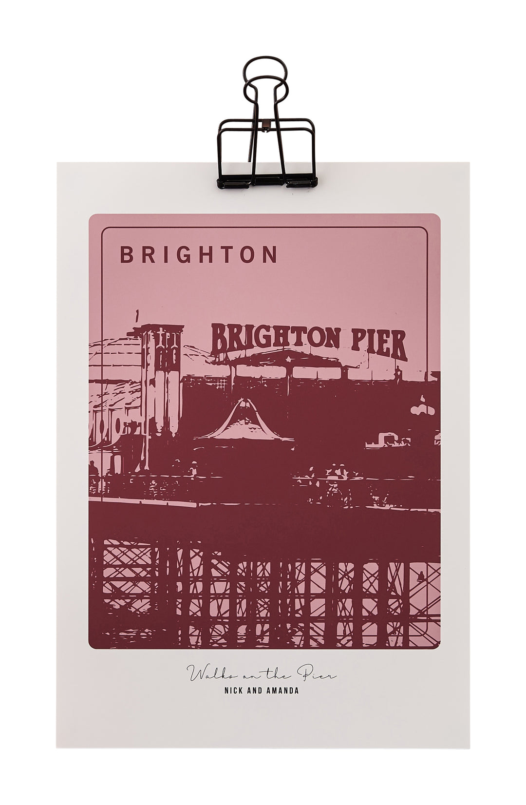 Our Favourite Place Personalised Travel Print