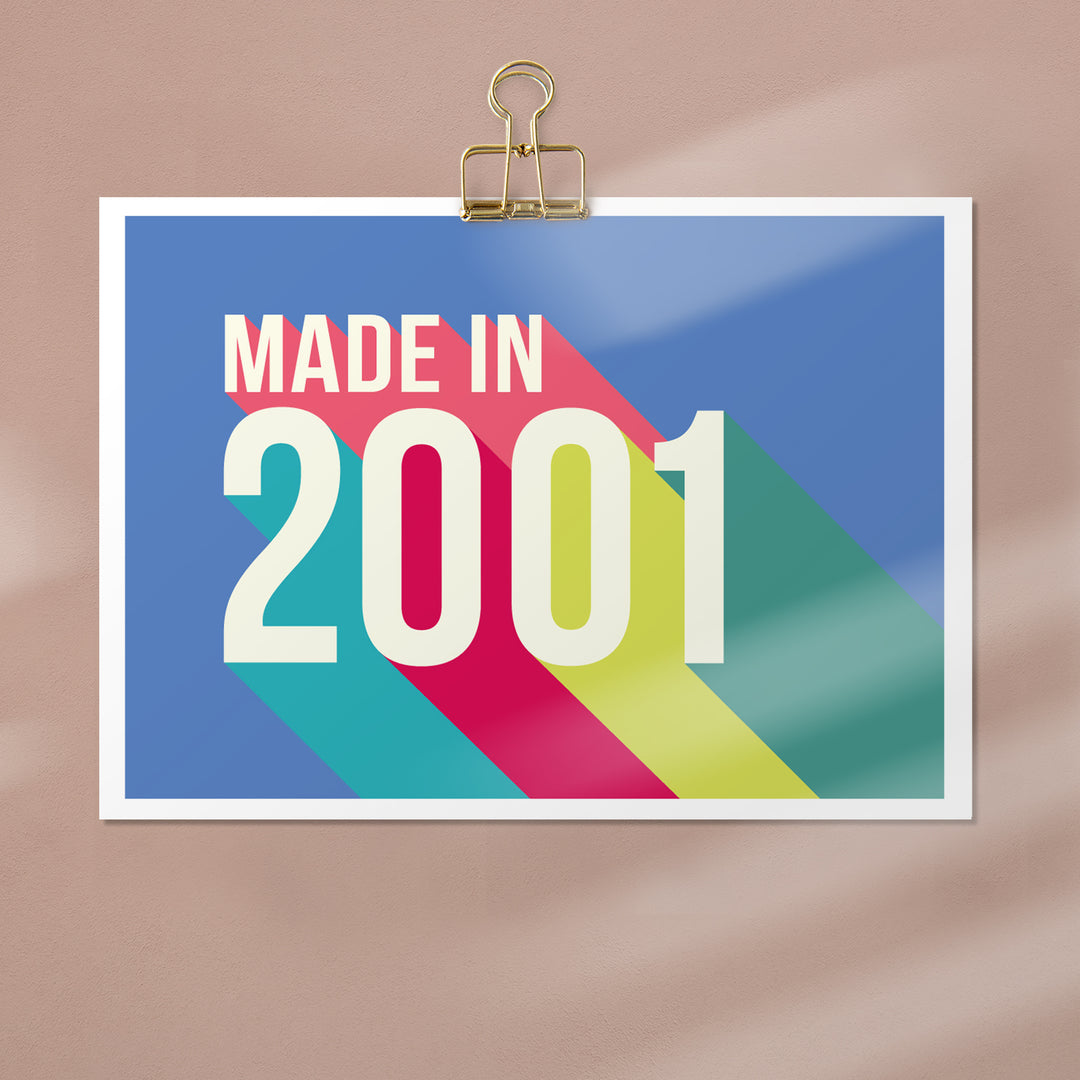 Personalised 21st Birthday Year Print
