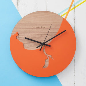 Coastline Wooden And Acrylic Personalised Clock  Home - Betsy Benn