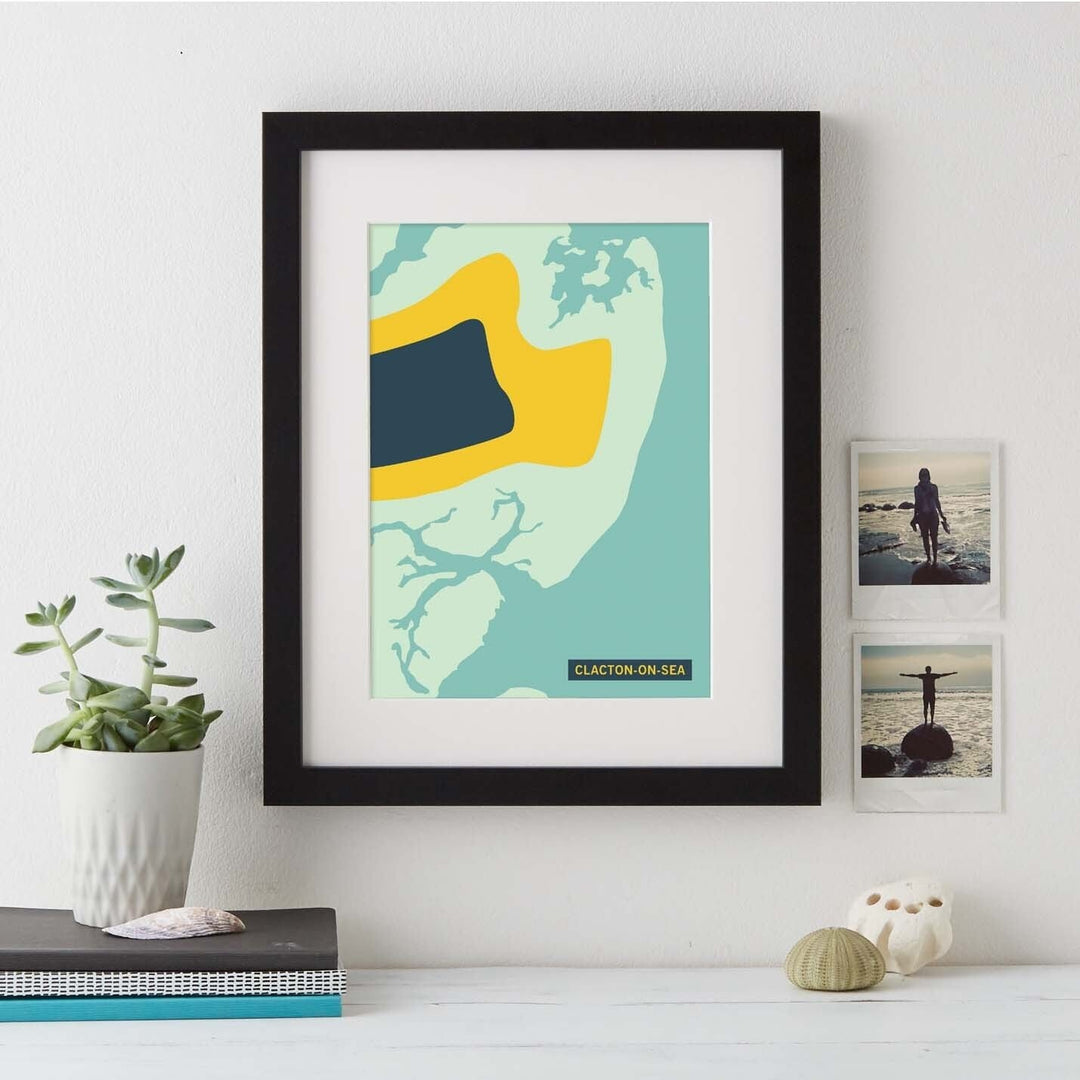 Abstract Coastline Art  Print - Betsy Benn