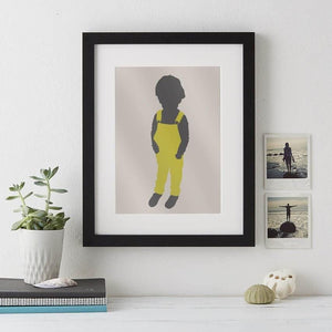 Child Silhouette Modern Art  Print - Betsy Benn