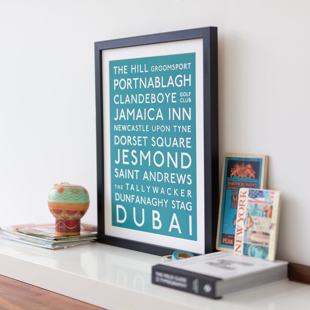 Classic Destination Bus Blind  Print - Betsy Benn