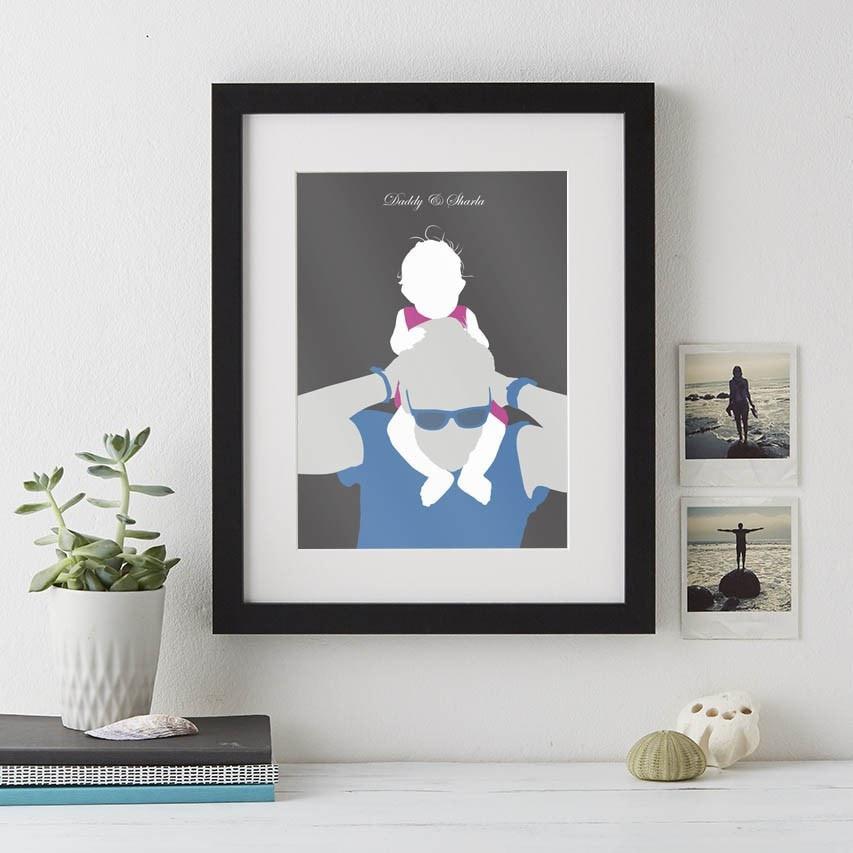 Family Silhouette Modern Art  Print - Betsy Benn