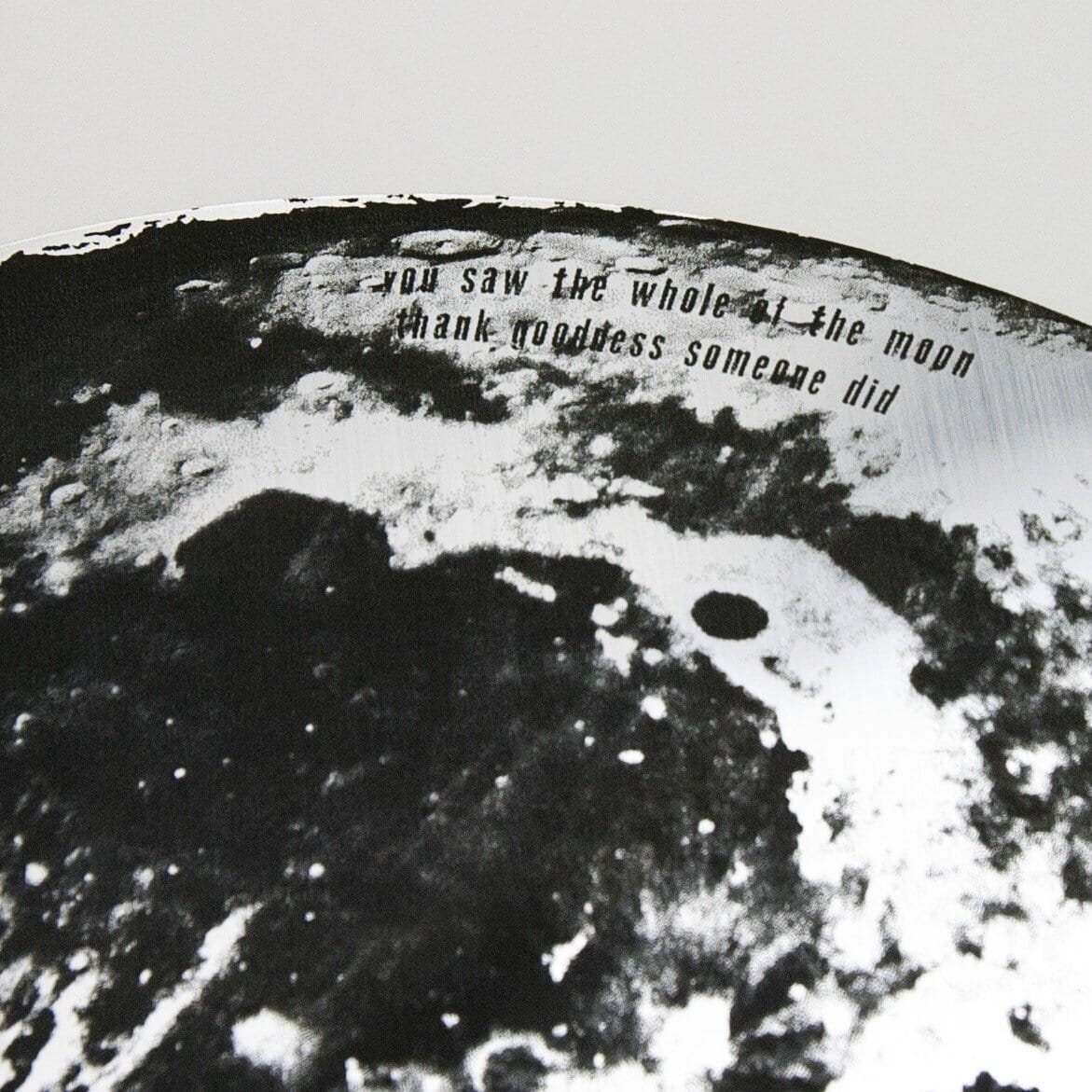 Full Moon Metallic Engraving  Print - Betsy Benn