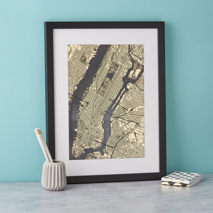 New York Streets of Gold Engraved print  Print - Betsy Benn