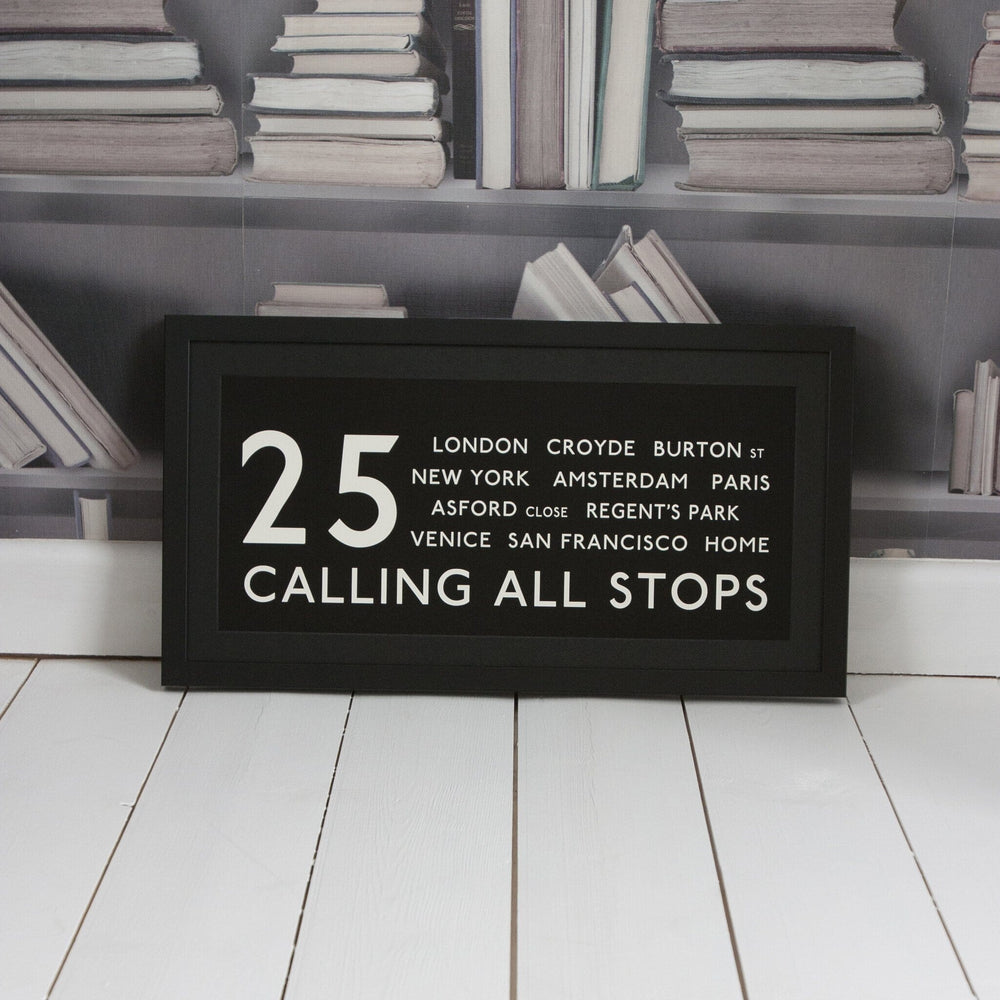 Date Bus Blind Number Print  Print - Betsy Benn