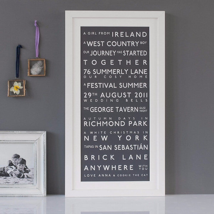 Couples Destination Bus Blind  Print - Betsy Benn