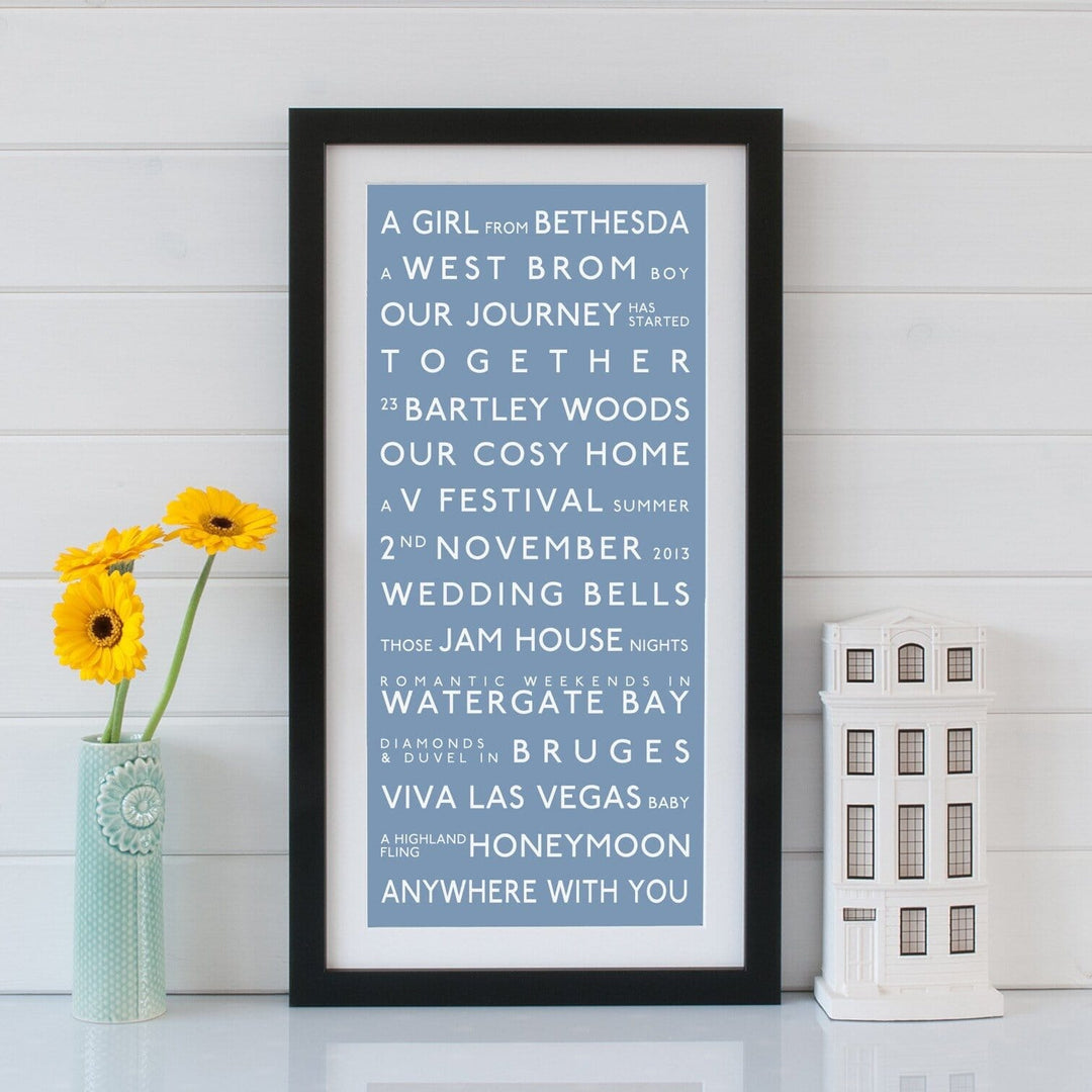 Couples Destination Bus Blind  Print - Betsy Benn