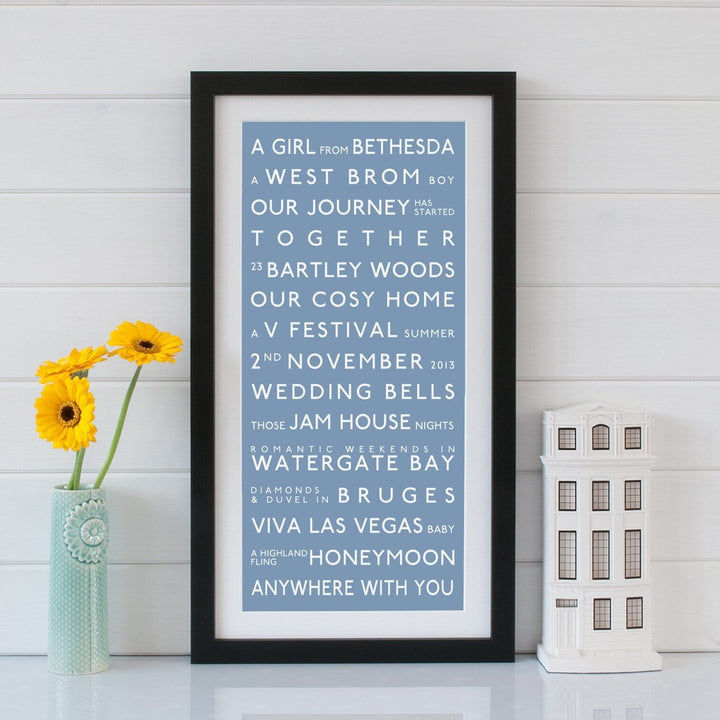 Couples Destination Bus Blind  Print - Betsy Benn