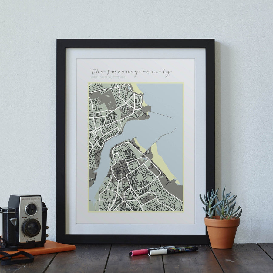 Family Map print  Print - Betsy Benn