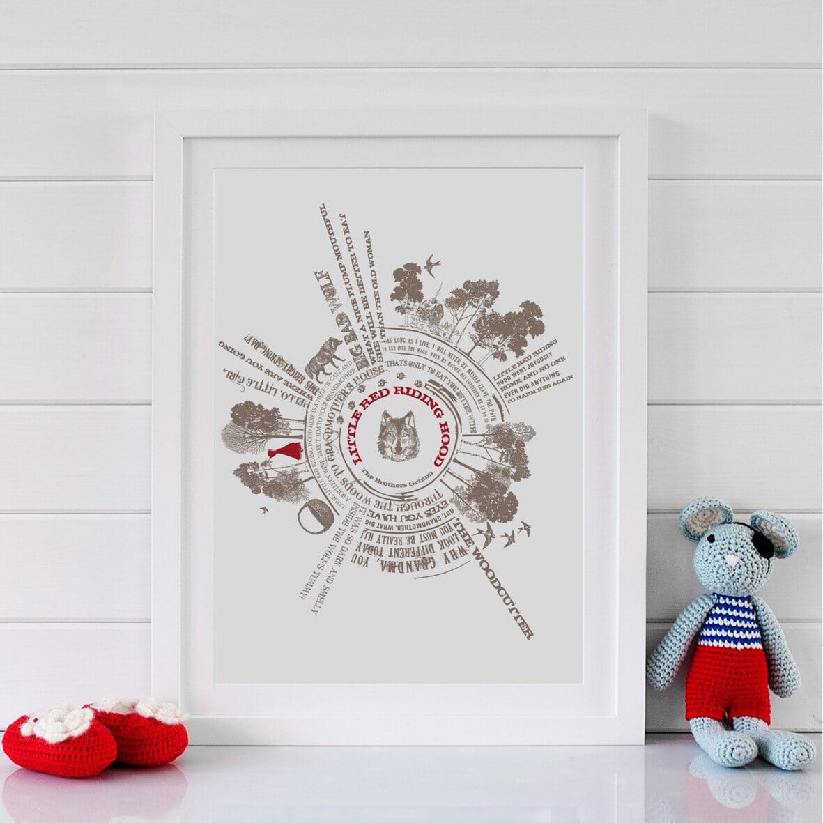 Little Red Riding Hood Story Print