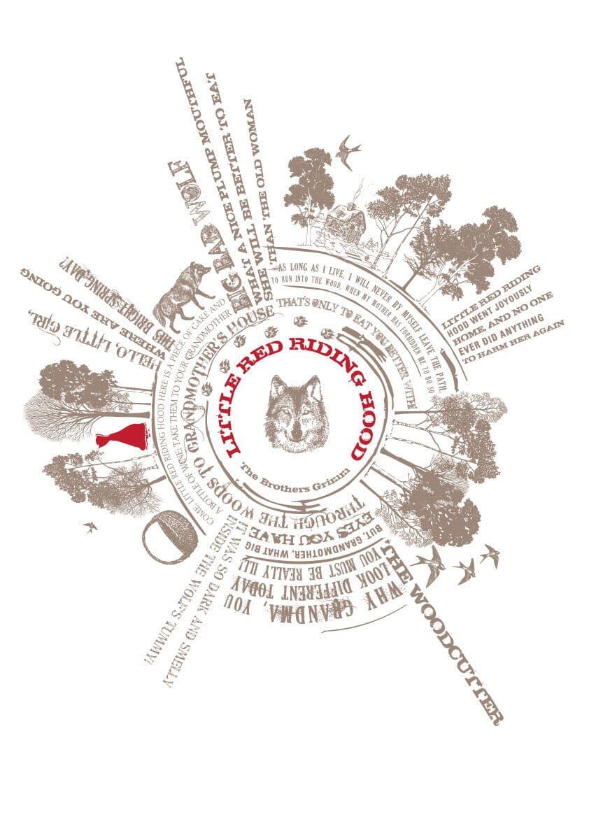 Little Red Riding Hood Story Print  Print - Betsy Benn