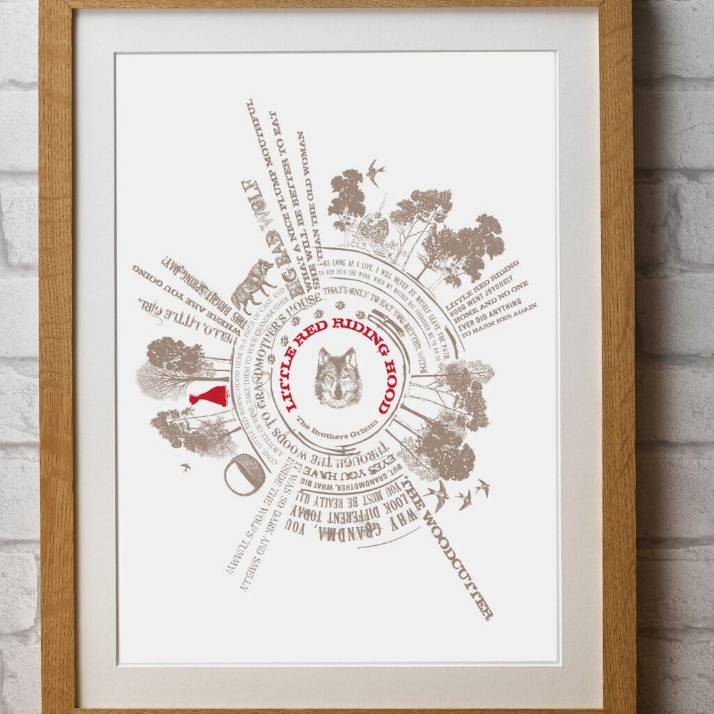 Little Red Riding Hood Story Print  Print - Betsy Benn