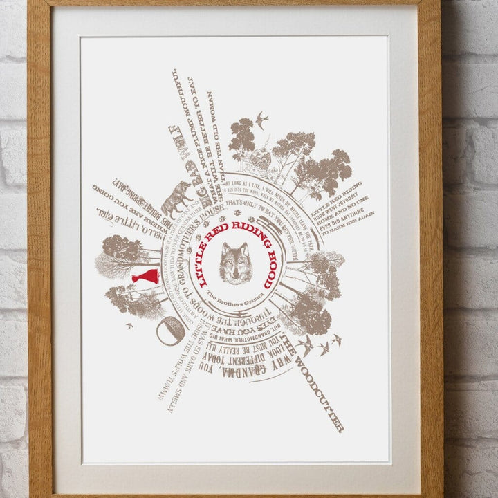 Little Red Riding Hood Story Print  Print - Betsy Benn