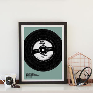 Our Favourite Song Vinyl Print  Print - Betsy Benn