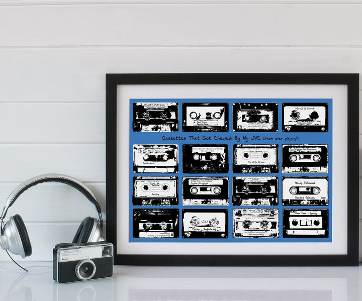 Personalised Cassette Playlist Print  Print - Betsy Benn