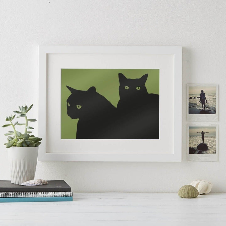 Pet Silhouette Modern Art Print  Print - Betsy Benn