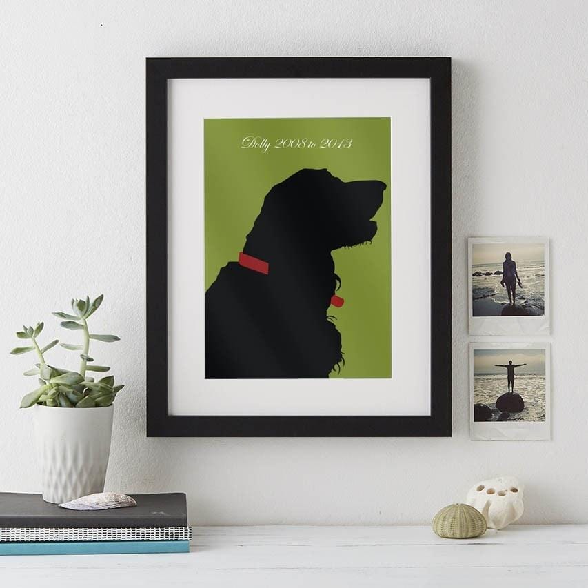 Pet Silhouette Modern Art Print  Print - Betsy Benn