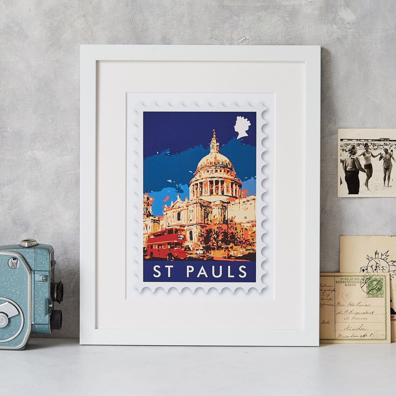 St Paul's Stamp Art Print  Print - Betsy Benn