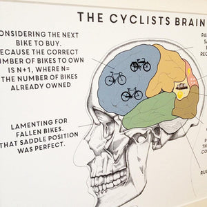 The Cyclist's Brain Print  Print - Betsy Benn