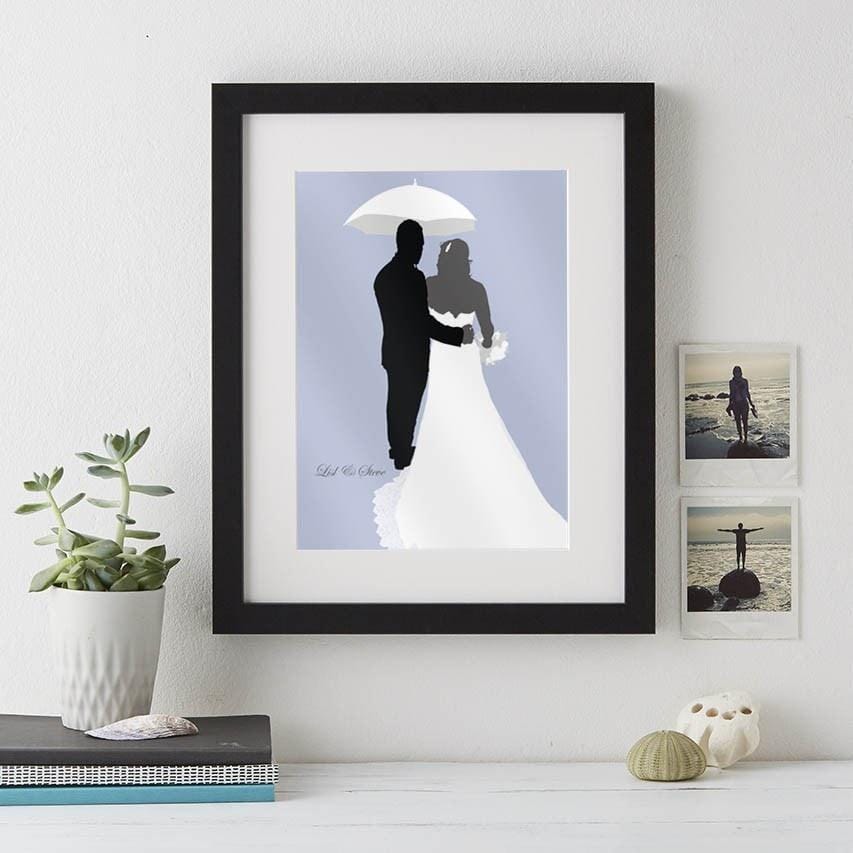 Wedding Silhouette Print-Print-Betsy Benn