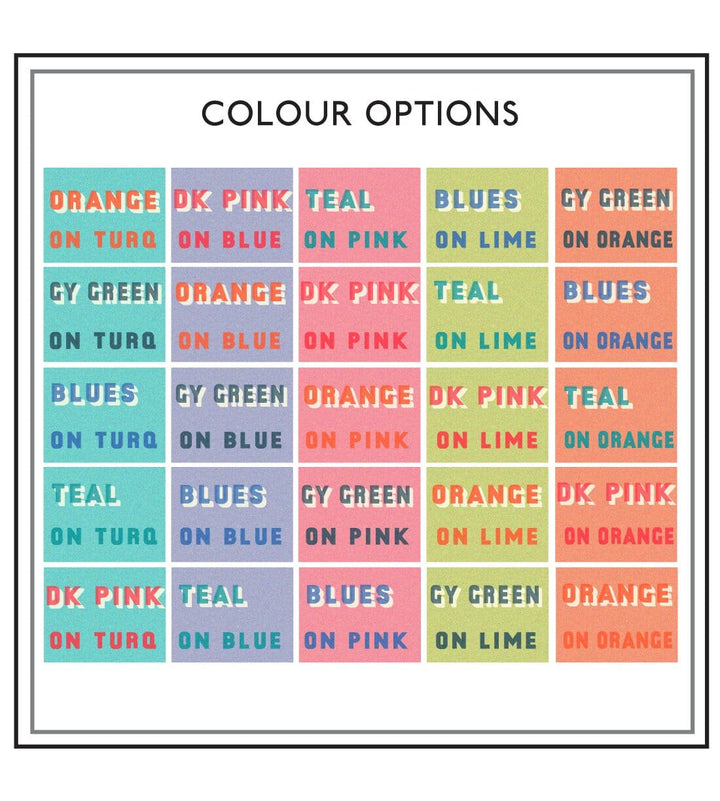 Colour swatch chart