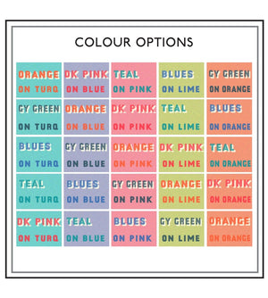 Colour swatch chart