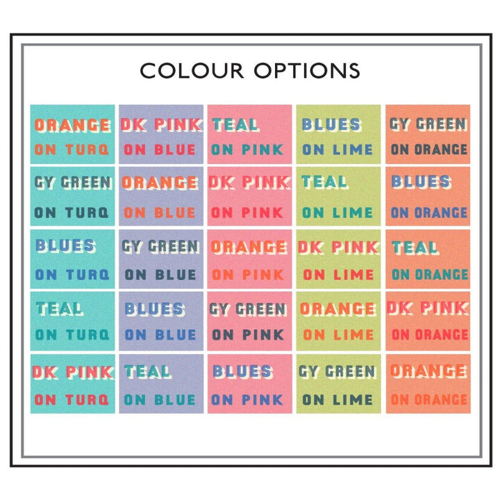 Bold Typographic Riso Print - Abso Freakin Lutely-Print-Betsy Benn