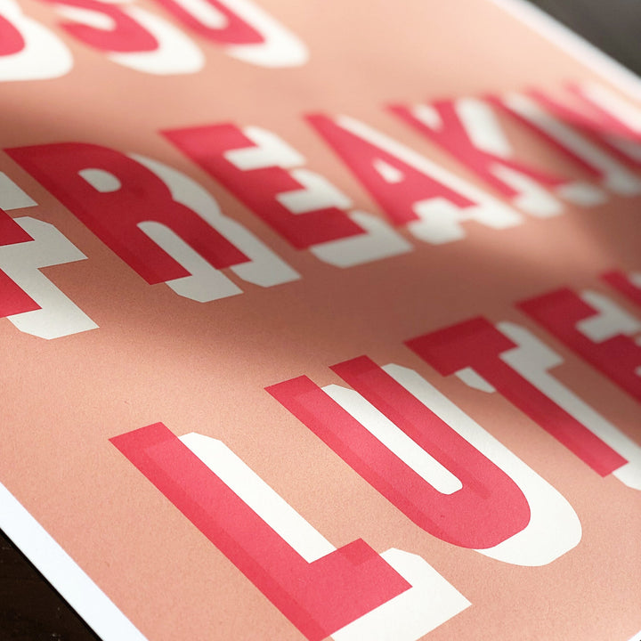 Bold Typographic Riso Print - Yes-Print-Betsy Benn