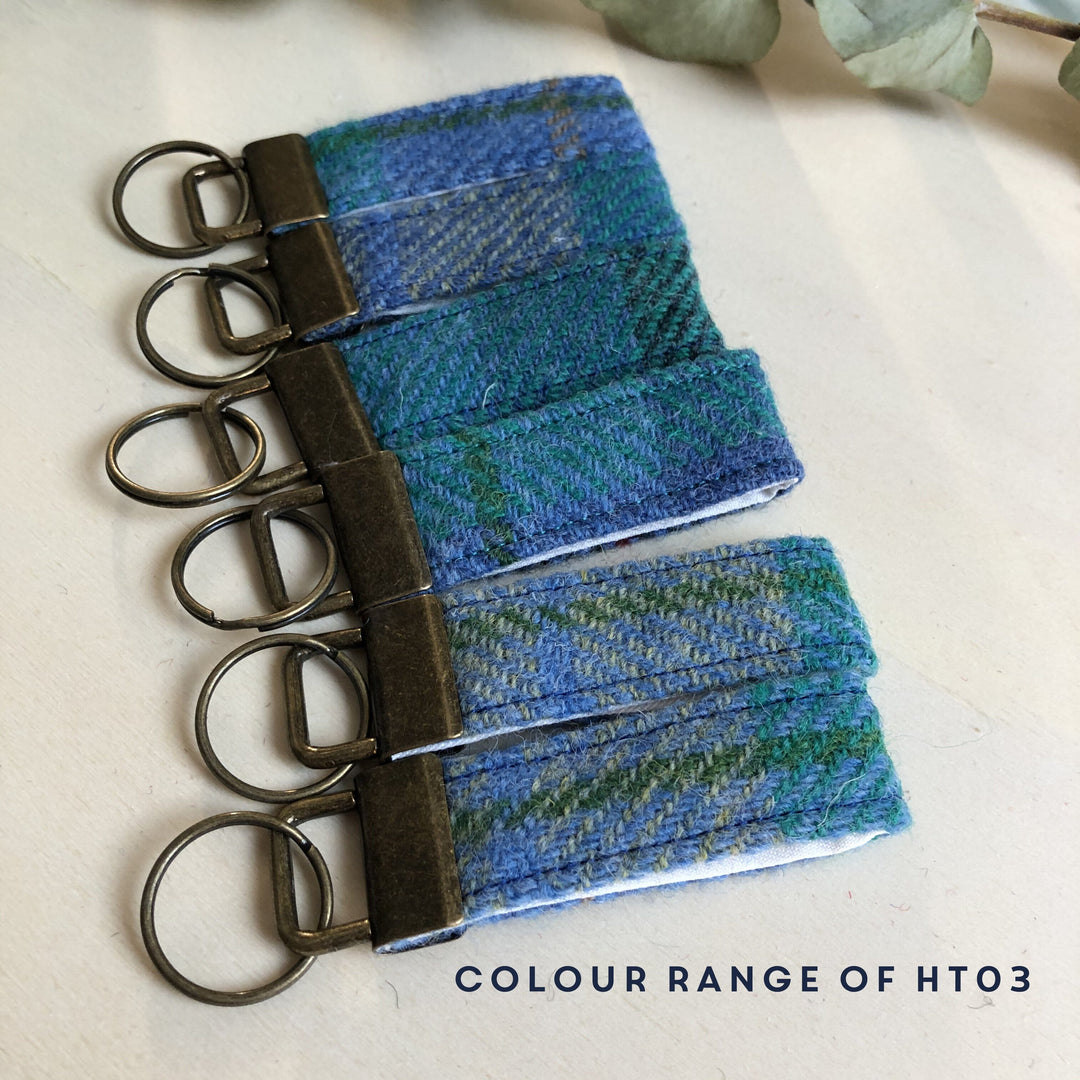 Keyring - Harris Tweed Personalised Message Keyring-Keyring-Betsy Benn