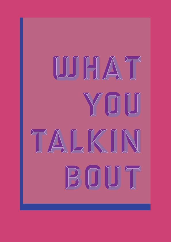 Colour Pop Any Text or Quote Print-Print-Betsy Benn