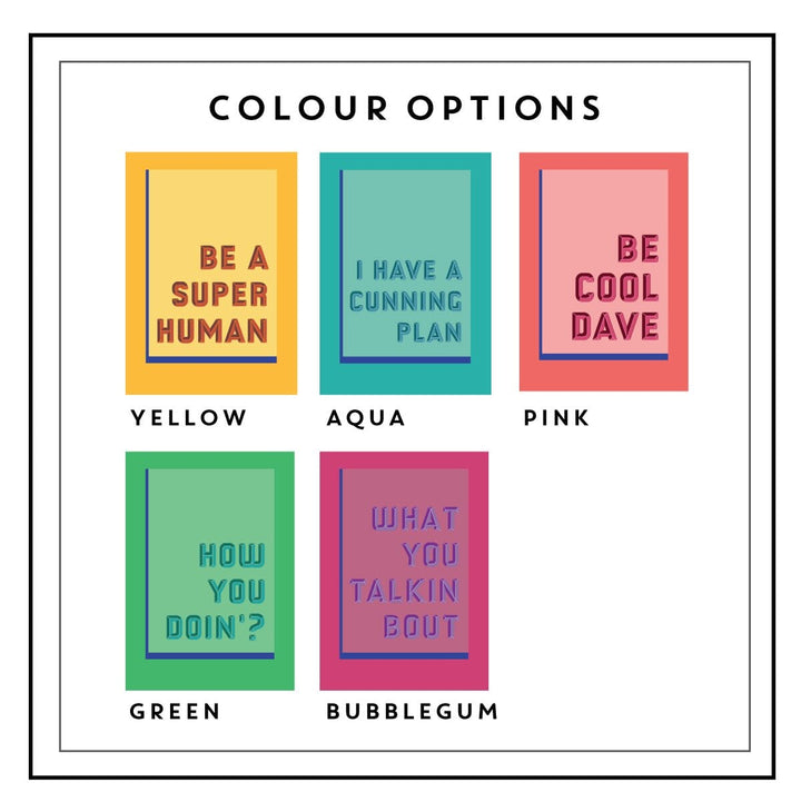 Colour Pop Any Text or Quote Print-Print-Betsy Benn