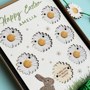 Personalised Wooden Easter Card & Mini Bunting