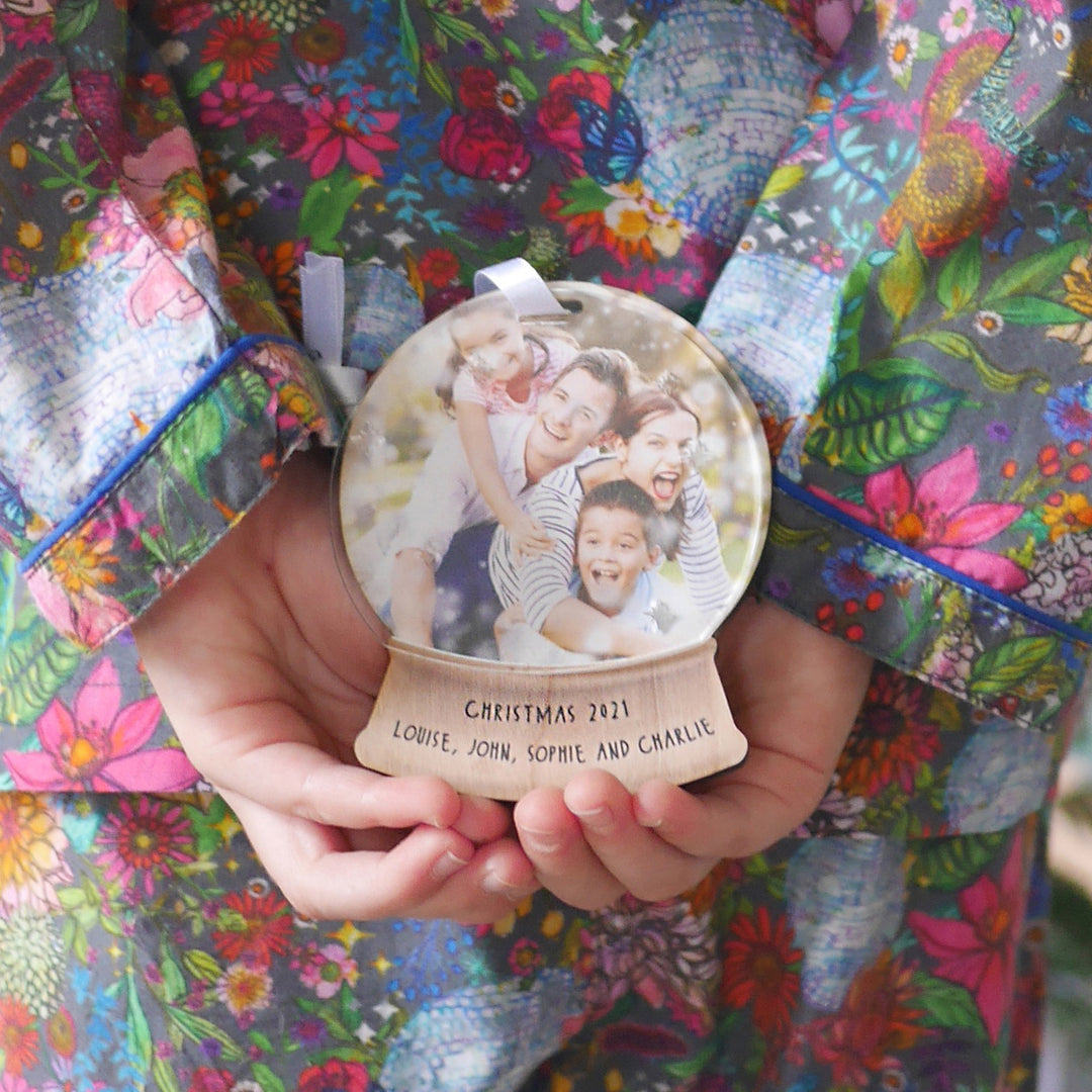 Snow Globe Photo Christmas Decoration