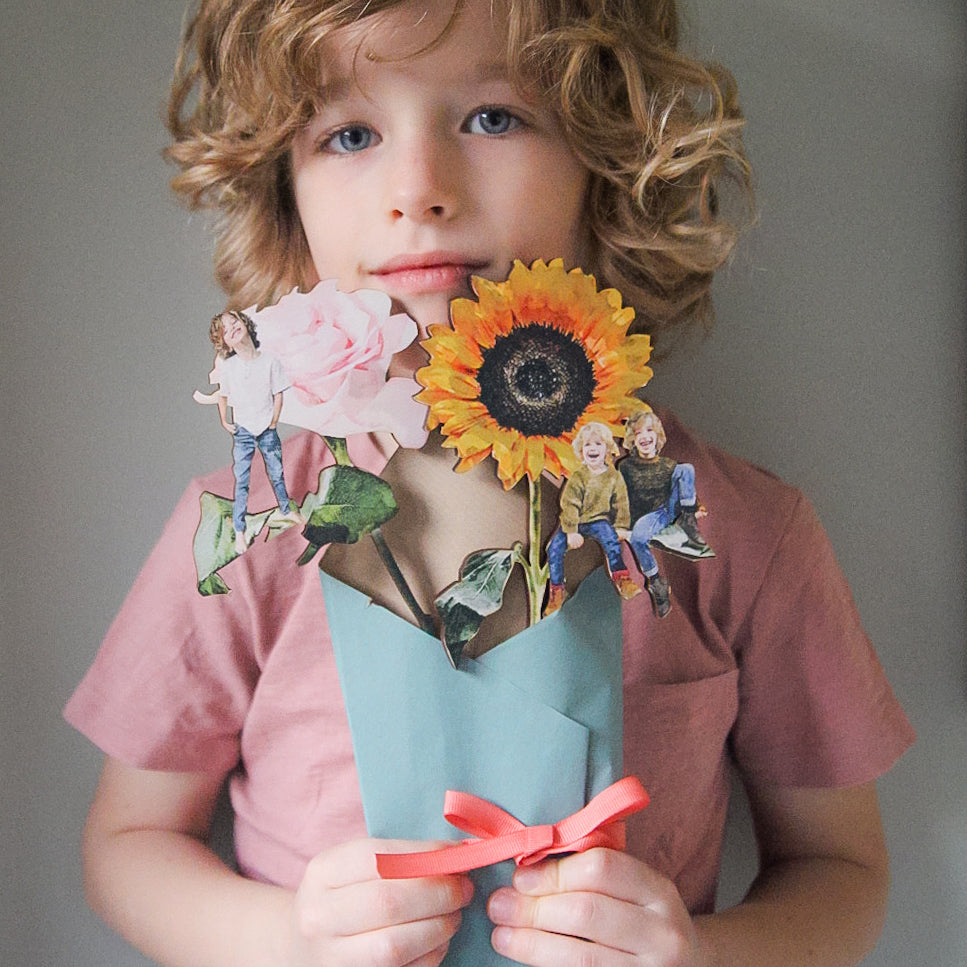 Personalised Wooden Flower Gift