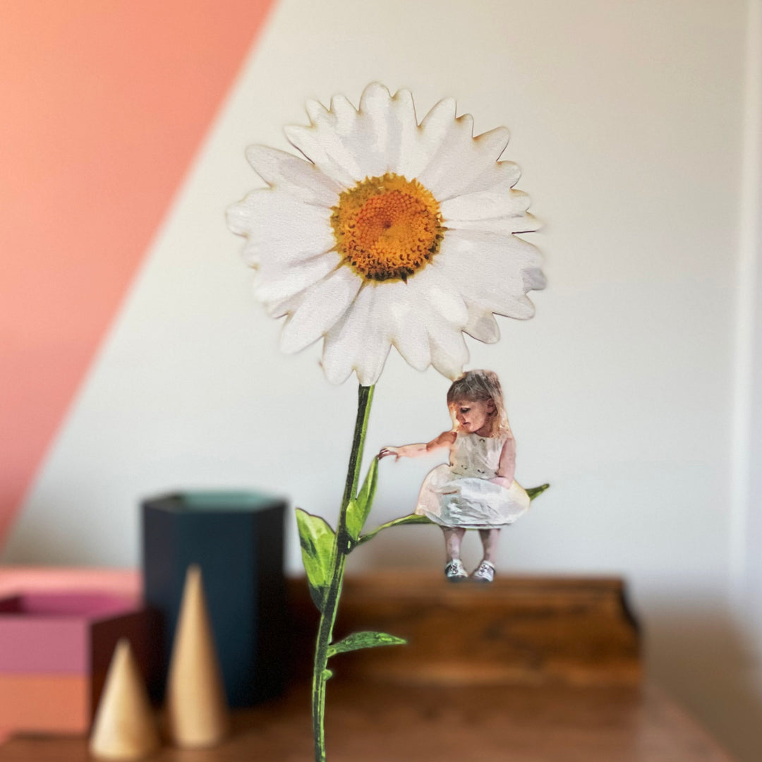 Personalised Wooden Flower Gift